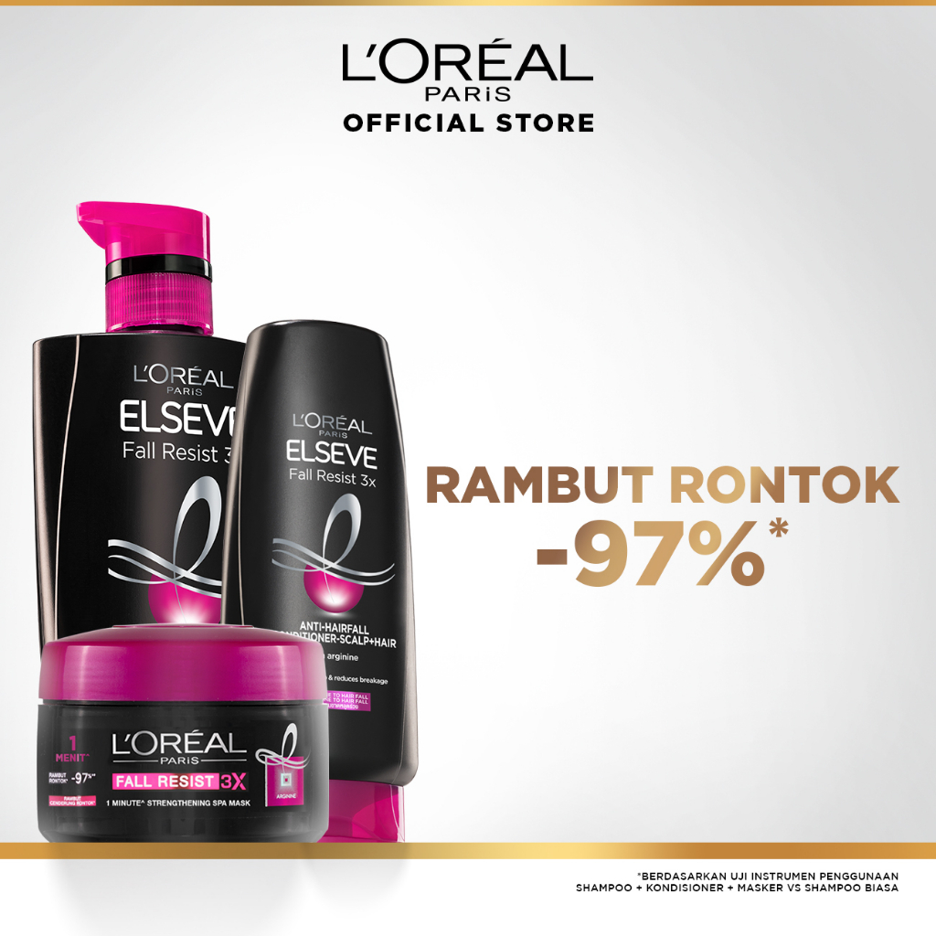 Jual L'Oreal Paris Elseve Fall Resist 3X Complete Set - Rangkaian ...