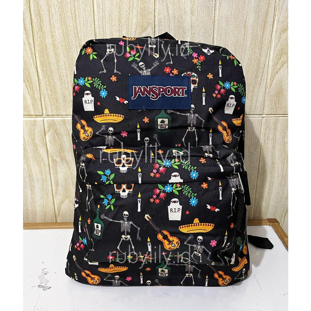 Jual ORIGINAL Tas Jansport Superbreak Day of the dead Shopee Indonesia