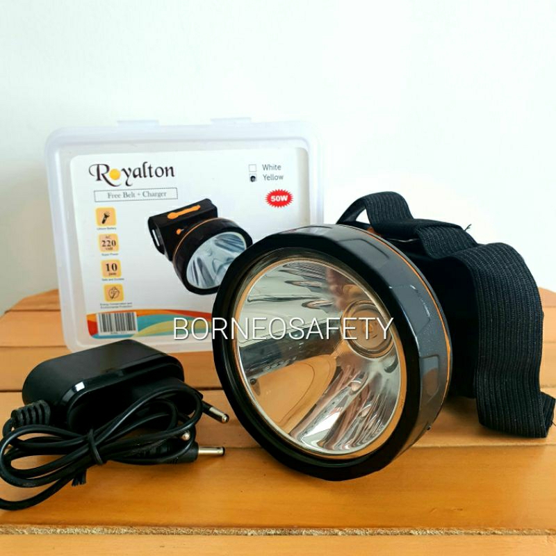 Jual Senter Kepala 50Watt Cahaya Kuning ROYALTON | Shopee Indonesia
