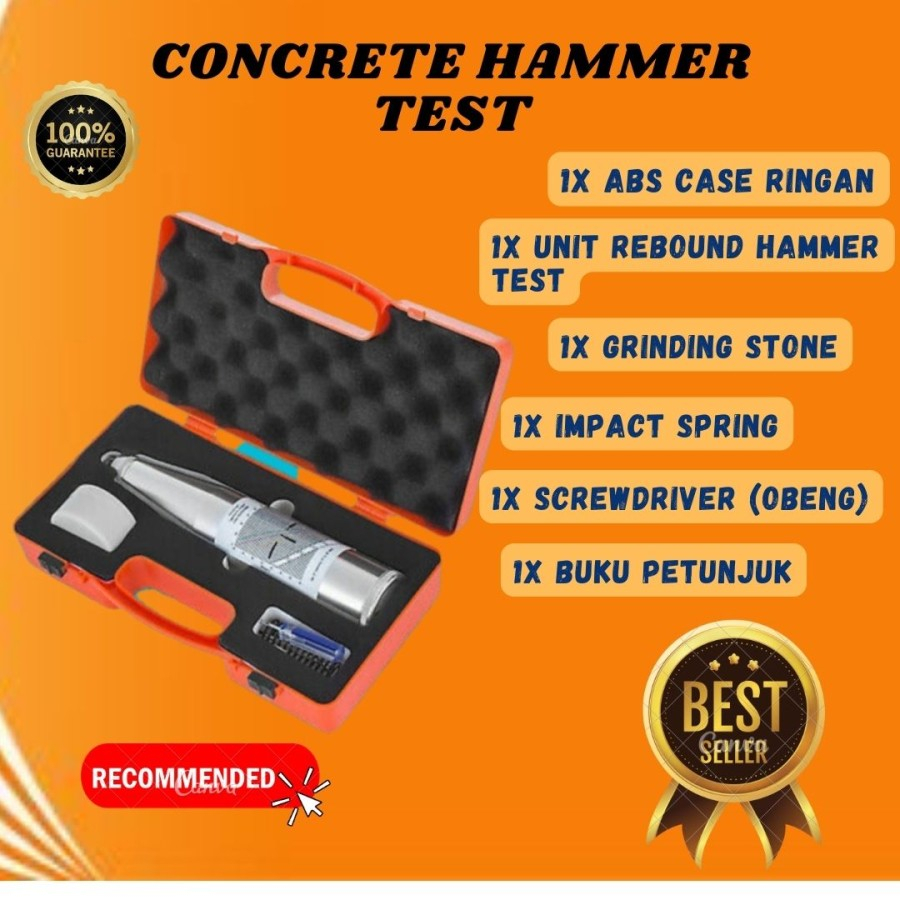 Jual Concrete Hammer Test Alat Test Uji Tekan Beton HT-225 BERGARANSI ...