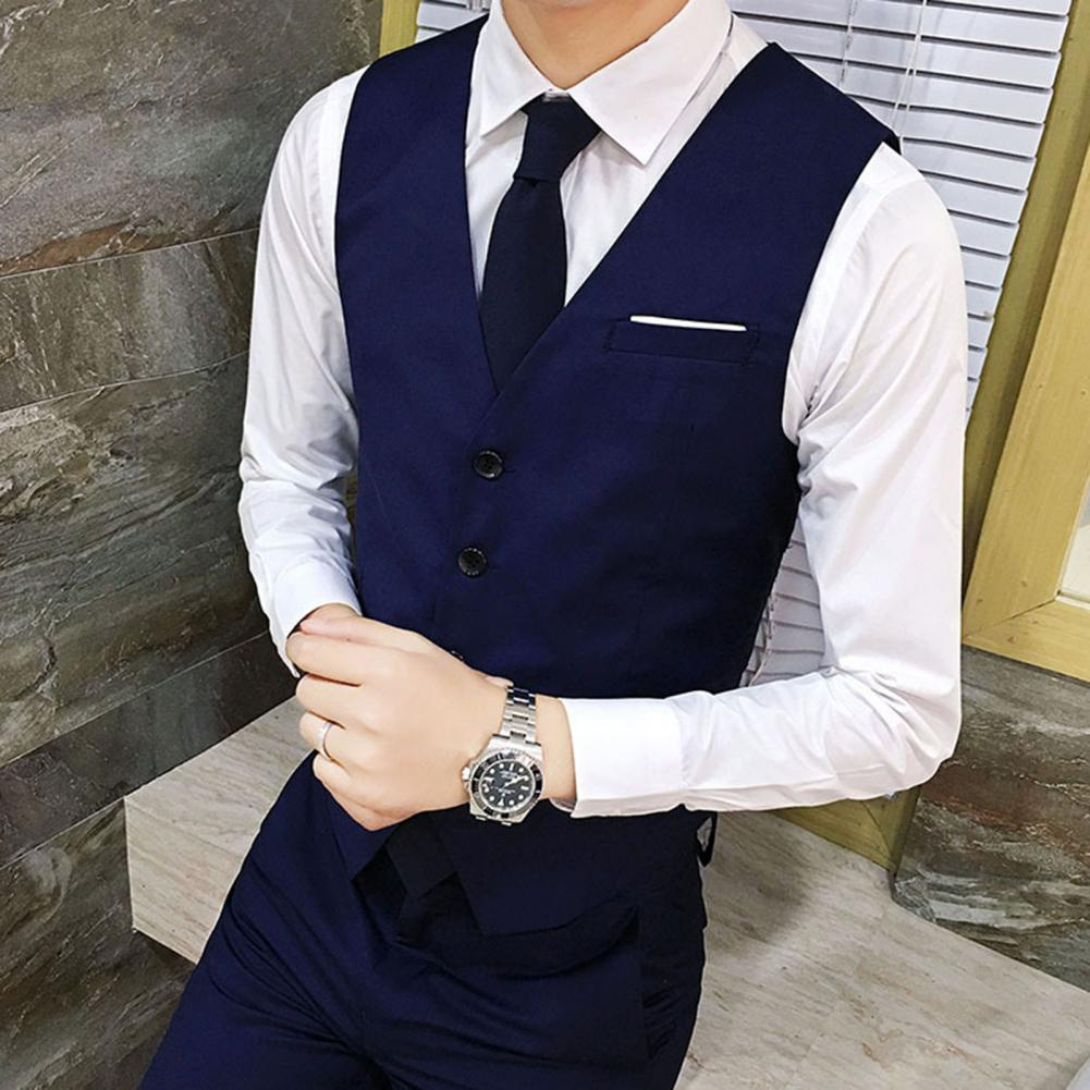 Jual Rompi Vest Formal Dalaman Blazer Slimfit Bahan Premium Style Korea ...