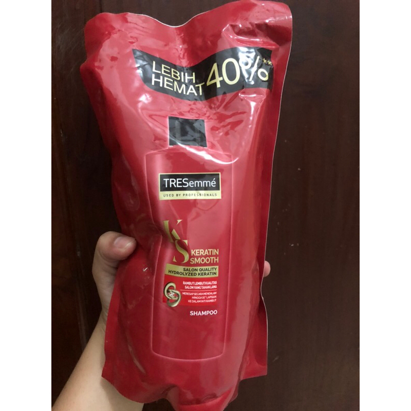 Jual Tresemme Keratin Smooth Shampoo Refill Pouch 900ml Shopee Indonesia