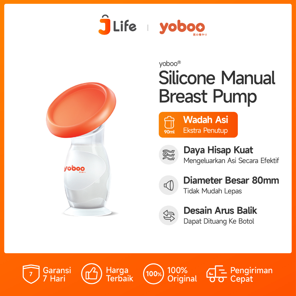 Jual Jlife Yoboo Silicone Manual Breast Pump / Pompa ASI Manual