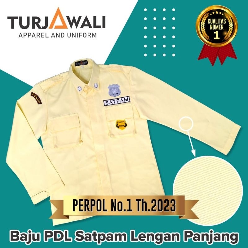 Jual Atasan kemeja seragam pdl satpam terbaru , baju satpam terbaru
