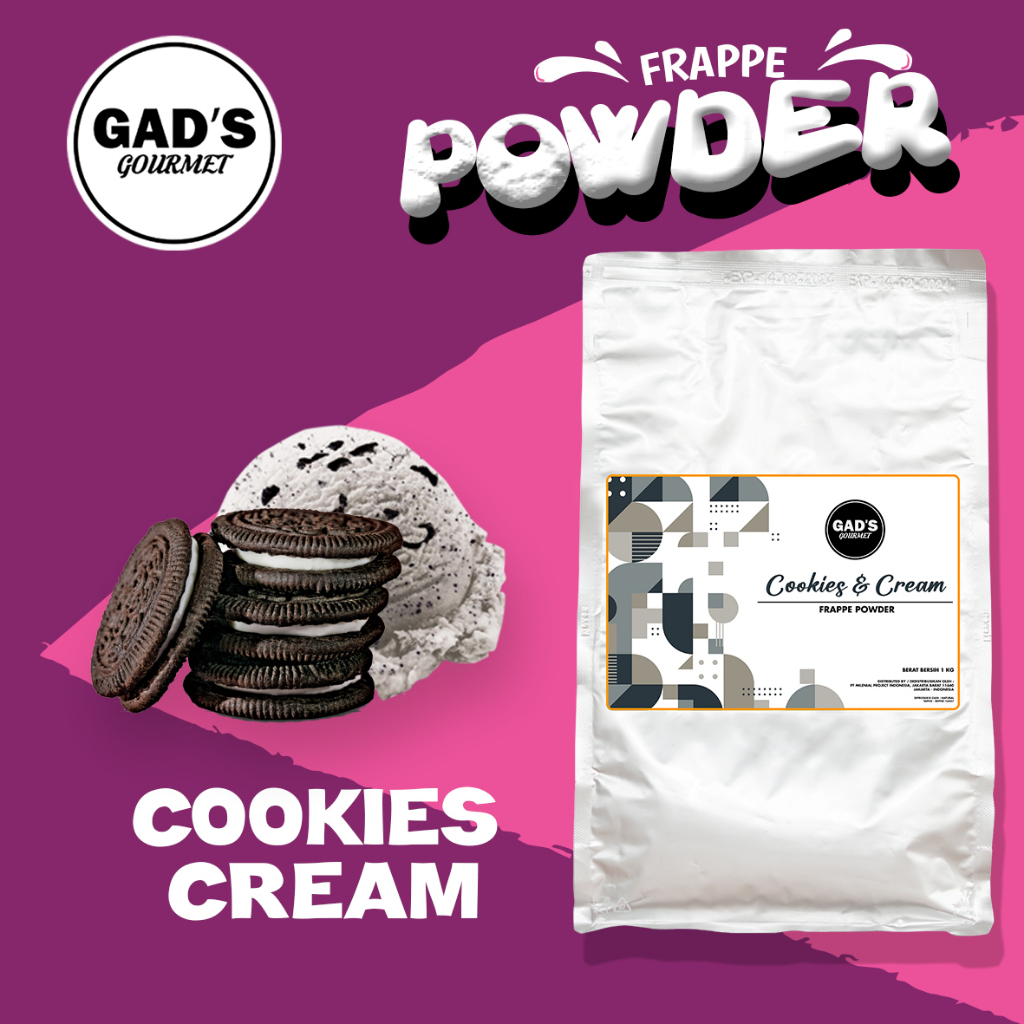 Jual Cookis n Cream Powder Gad's Gourmet 1kg | Shopee Indonesia