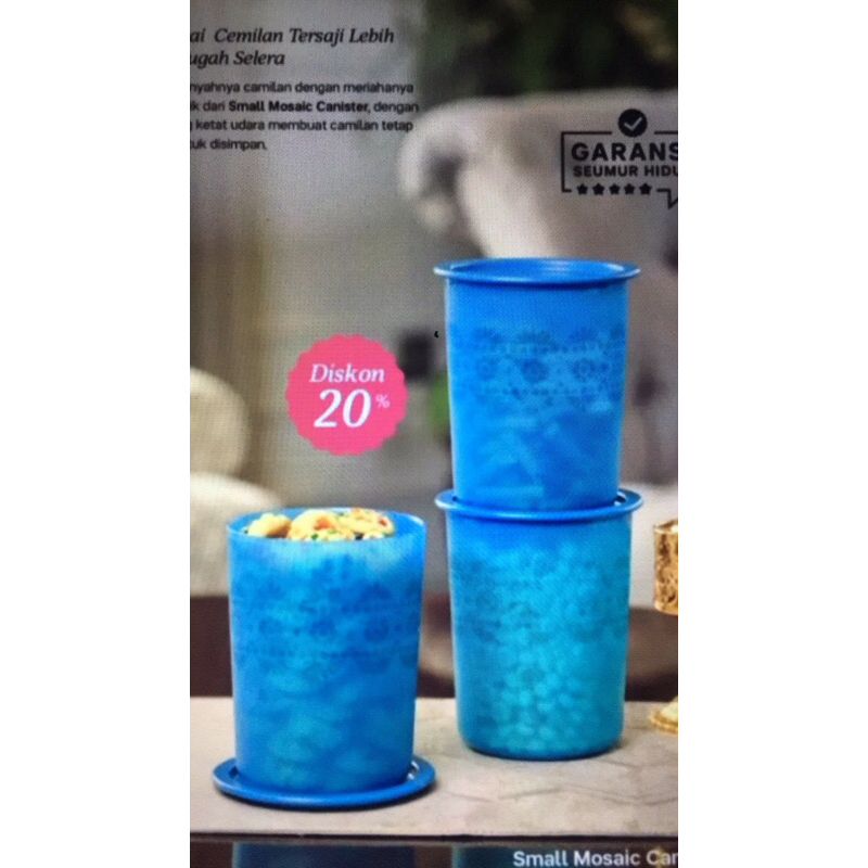 Jual Tupperware trio canister / small mosaic canister promo | Shopee ...