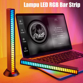 Lampu Musik LED RGB Bar Strip Spectrum Sound Control Atmosphere Light Music Level Light