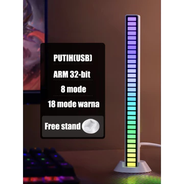 Lampu Musik LED RGB Bar Strip Spectrum Sound Control Atmosphere Light Music Level Light
