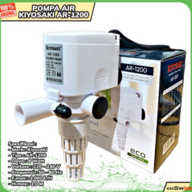 Jual Pompa KIYOSAKI ARMADA AQURA PUTIH 1200 celup filter Murah awet