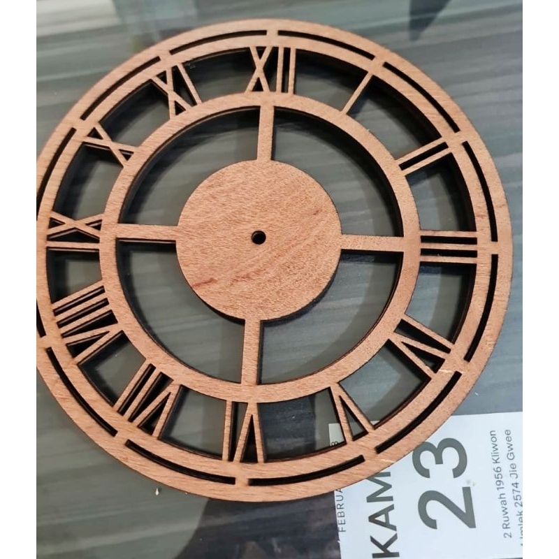Jual (READY STOCK) Jam kayu bahan macrame jam macrame jam multiplek jam