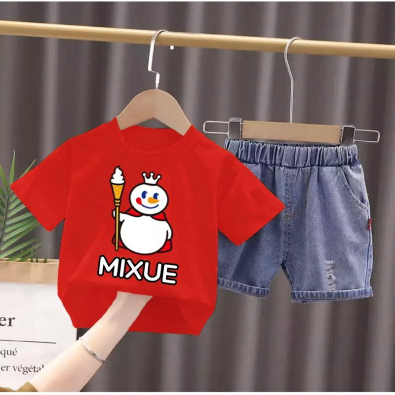 Jual kaos anak denim baju dan celana pendek anak 15 tahun ardan baju anak Shopee Indonesia