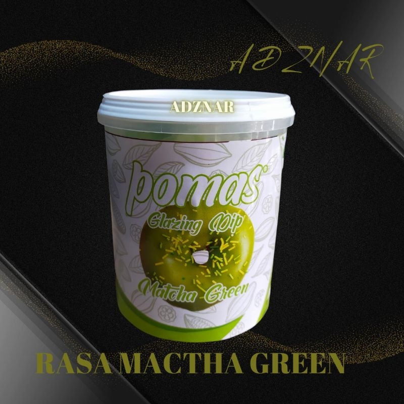 Jual Pomas glaze Topping rasa Mactha Green 1kg | Shopee Indonesia