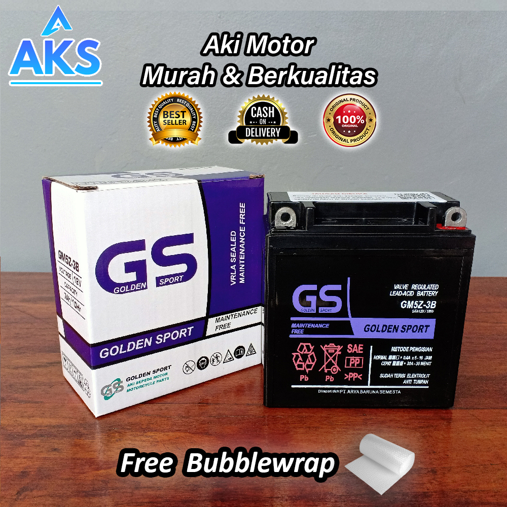 Jual Aki Motor Mio Smile, Mio Sporty, Vega R, Supra Fit, Mega Pro