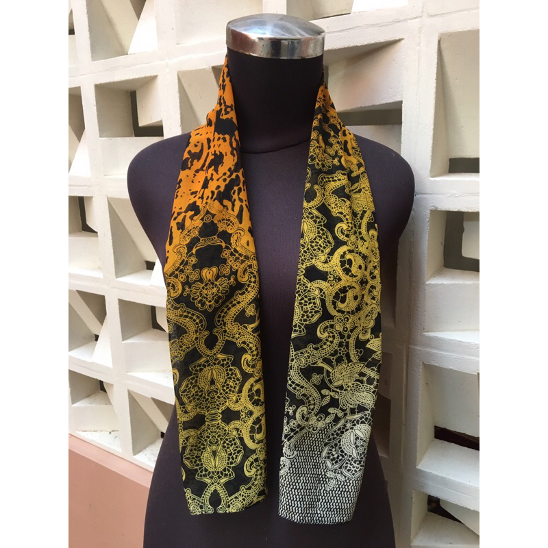 SYAL BATIK LEHER SATIN MURAH SCARF MOTIF LEOPARD