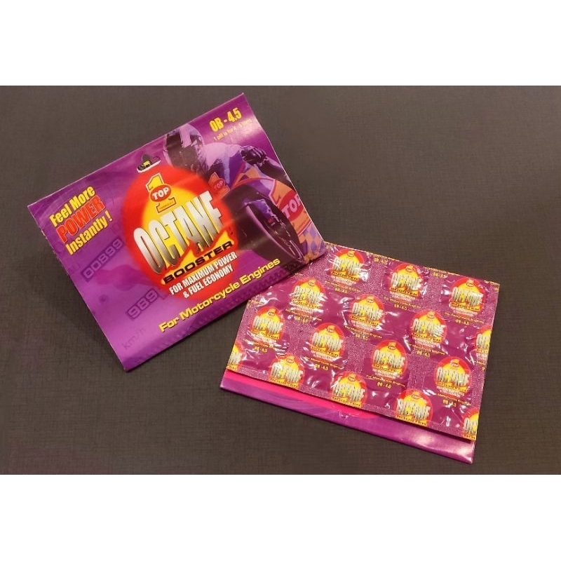 Jual Top 1 Octane Booster kemasan strip isi 12 pil / Penambah Oktan ...