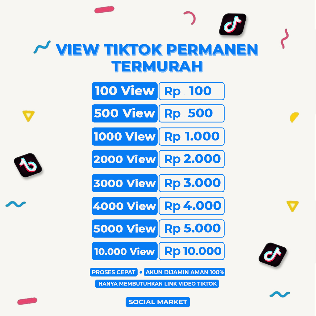 Jual VIEW TlKTOK INDONESIA PERMANEN NO DROP VIEWS TlKTOK BERGARANSI ...