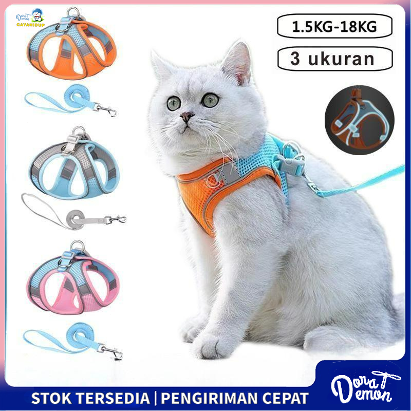 Jual Tali Kucing Harness Anjing Kucing Tali Tuntun Kucing Tali Kucing