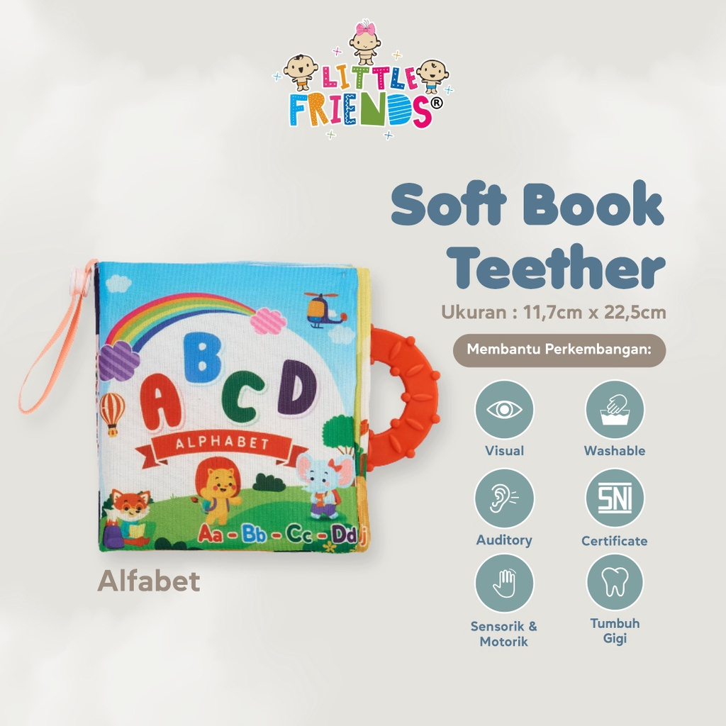 Jual Soft Book Teether Little Friends LFS1120 Shopee Indonesia