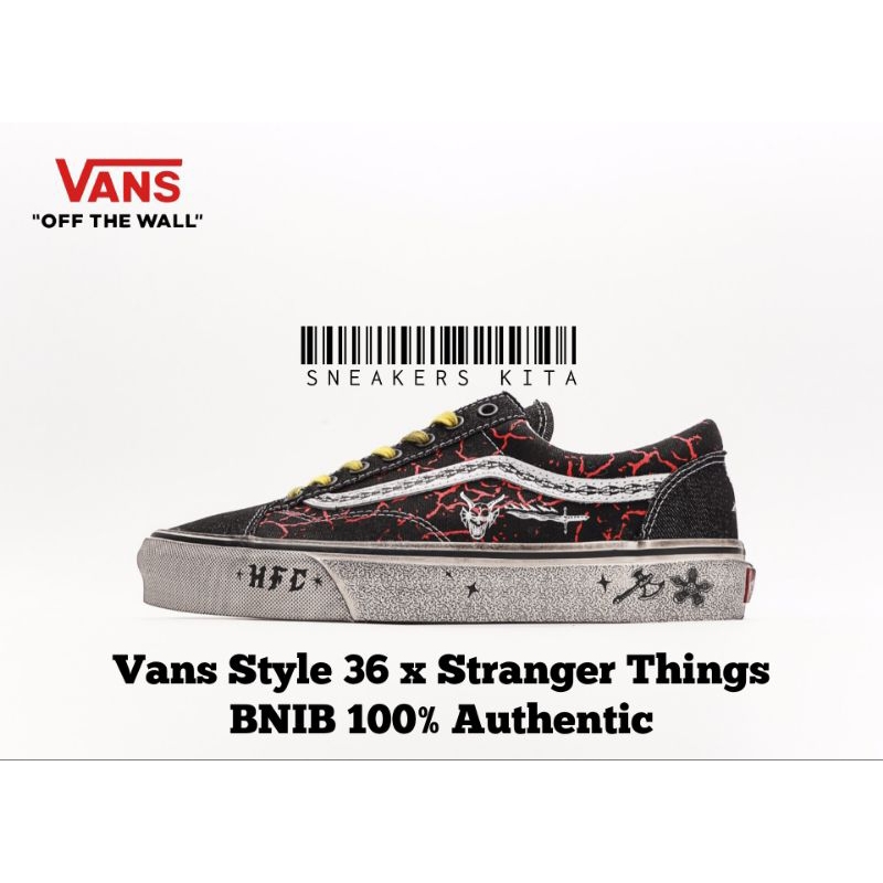 Jual [COLLAB] Sepatu Vans x Stranger Things Style 36 BNIB 100