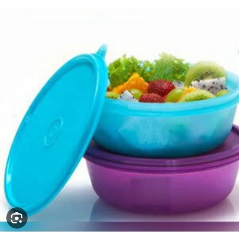 Jual Wadah bekal tau sayur tupperware bowl 600ml (1) kedap | Shopee ...