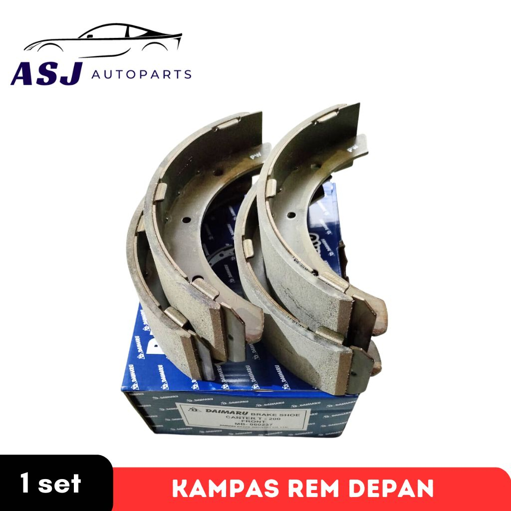 Jual Kampas Rem Roda Depan T200 / Brake Shoe Colt Diesel PS100 / Canter ...