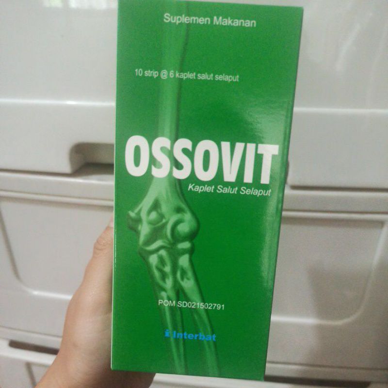 Jual Ossovit suplemen vitamin kalsium tulang Strip 6 kaplet box 60 ...