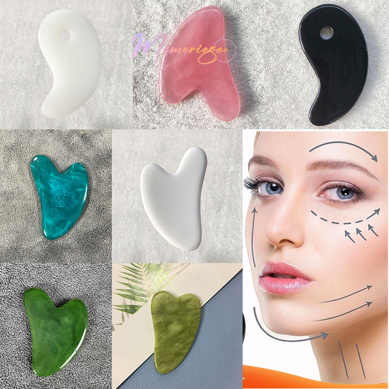 Jual COD& Ready Gua Sha Board Guasha Alat Pijat Kulit Wajah Tubuh ...