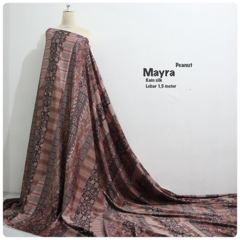 Jual Kain Silk Motif Mayra Kain Silk Motif Terbaru Bahan Kain Mewah