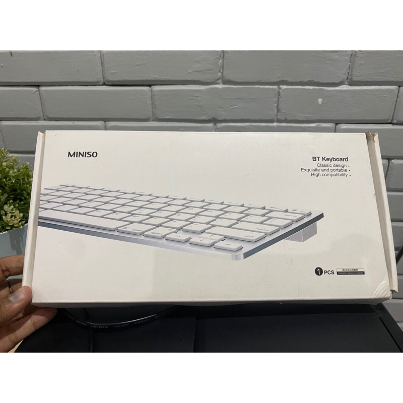 Jual Wireless Keyboard MINISO Bluetooth Compact Design iOS Android OS