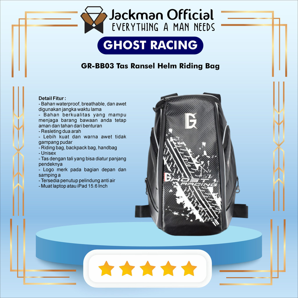 Jual GHOST RACING GR-BB03 - Tas Ransel Helm Riding Bag | Shopee Indonesia
