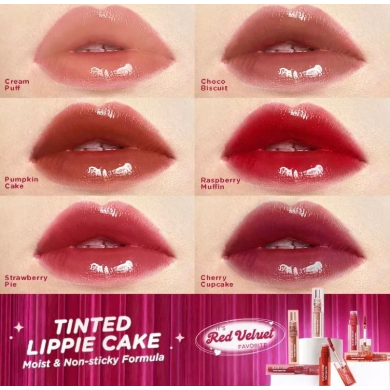 Jual Azarine X Red Velvet Tinted Lippie Cake Lip Tint 6 Shades || 2.9ml ...