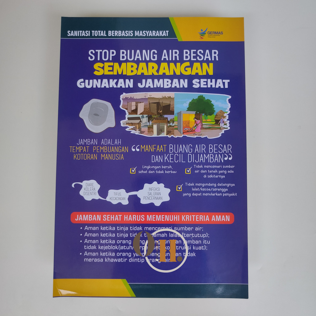 Jual Poster STBM - Poster Stop Buang Air Besar Sembarangan - BAB di ...