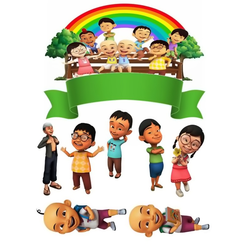Jual Topper Kue Ipin Dan Upin Free Nama Dan Ucapan || Toper Kue Ulang