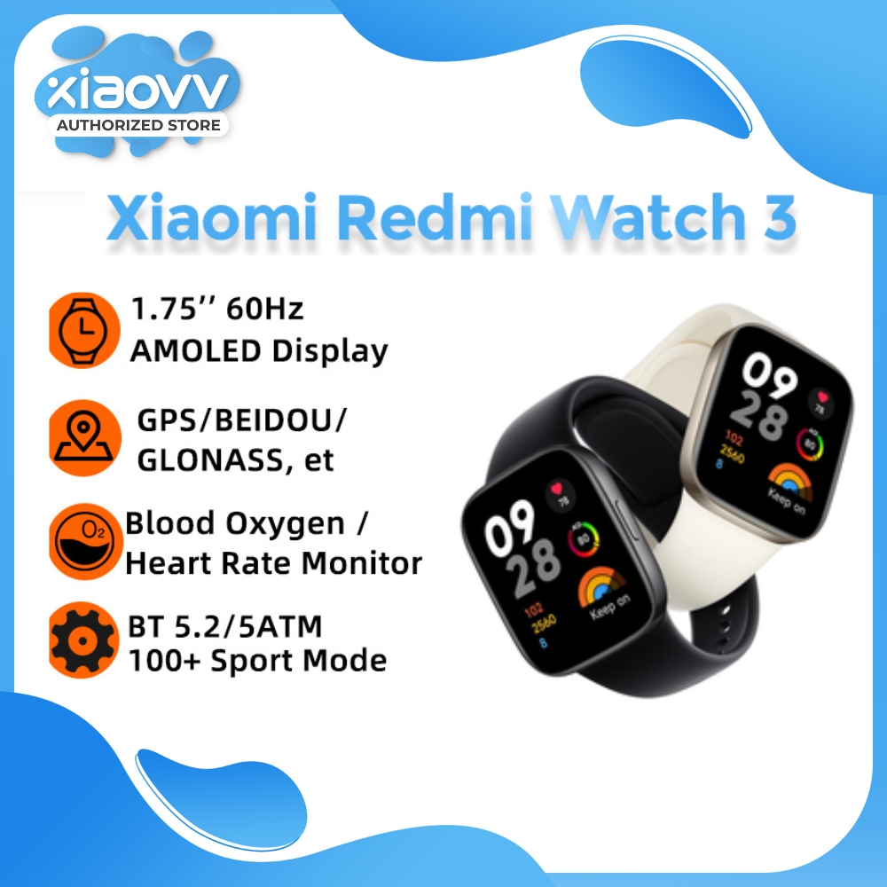 Xiaomi Redmi Watch 3 1.75'' Bluetooth Smartwatch Heart Rate Monitor 99% New