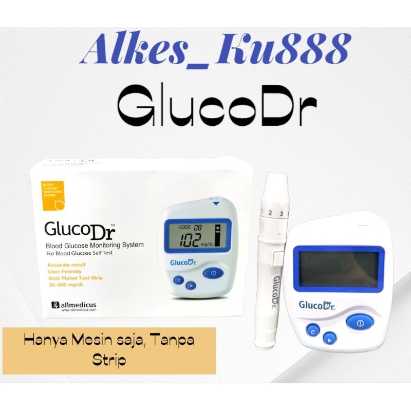 Jual Mesin Gluco Dr Tanpa Strip/Alat Cek Gula Darah Gluco Dr Tanpa ...