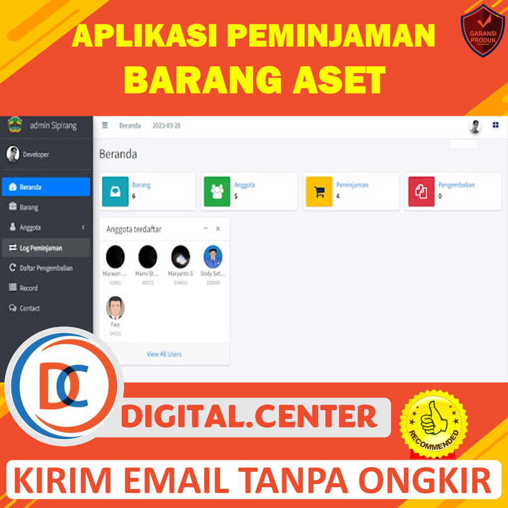 Jual Aplikasi Peminjaman Barang Asset Berbasis Web | Shopee Indonesia