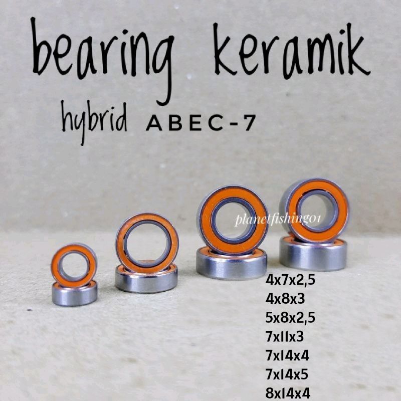 Jual BEARING CERAMIC ABEC / bearing reel pancing hybrid ABEC-7 keramik ...
