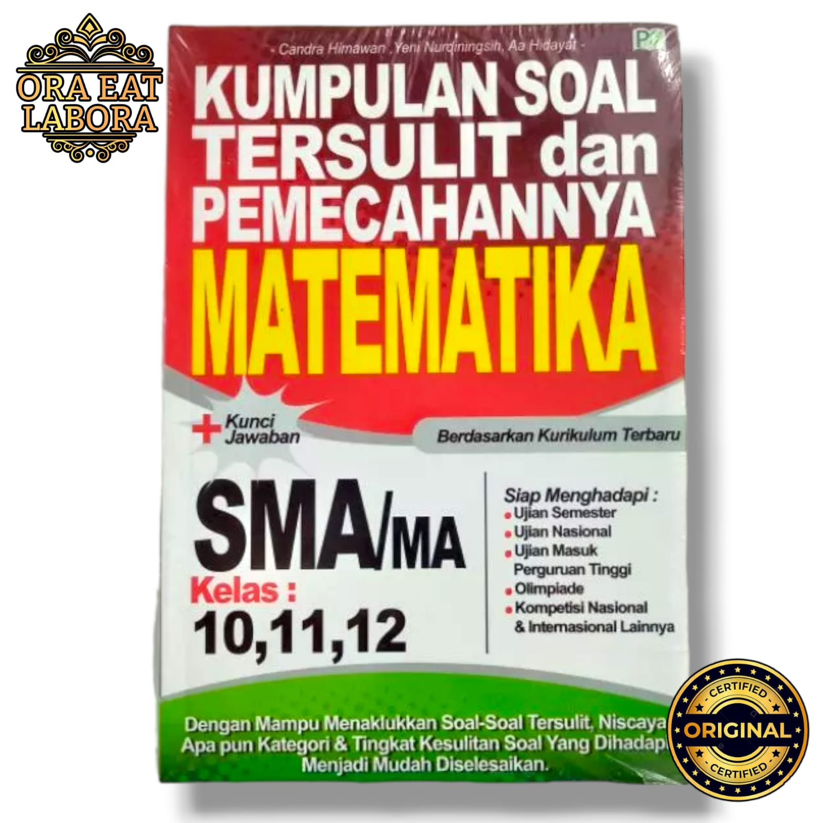 Jual Buku Pelajaran Original Kumpulan Soal Tersulit Dan Pemecahannya