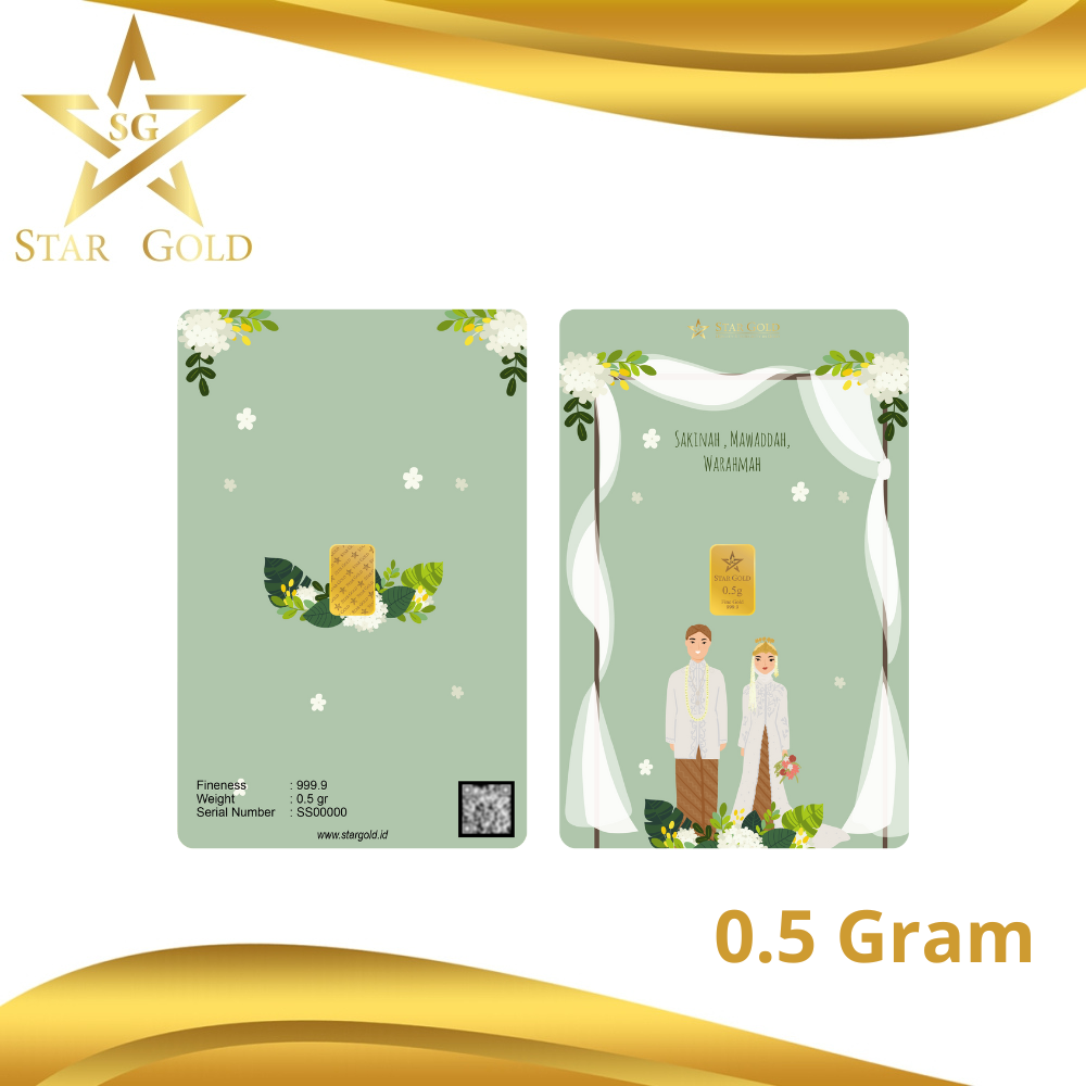 Jual Star Gold Logam Mulia Wedding Series 1gr Shopee