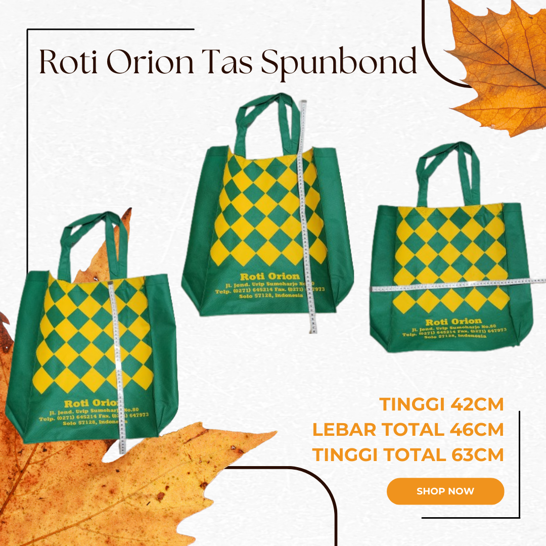 Jual Tas Spoundbond / Totebag Roti Orion | Shopee Indonesia