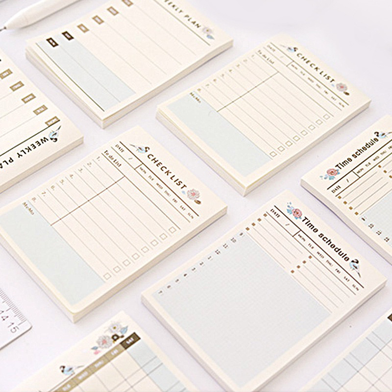 Jual 1111S Delunsahop N-15 STICKY NOTES MEMOPAD MEMO BROWN WHITE BASIC ...