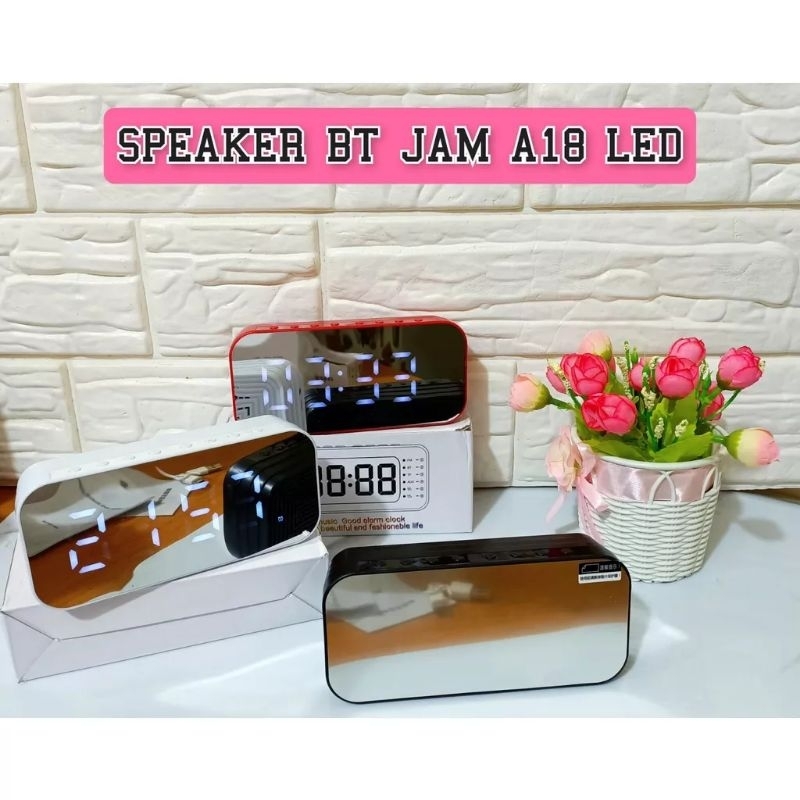 Jual SPEAKER BLUETOOTH JAM DIGITAL ALARM A18 Shopee Indonesia
