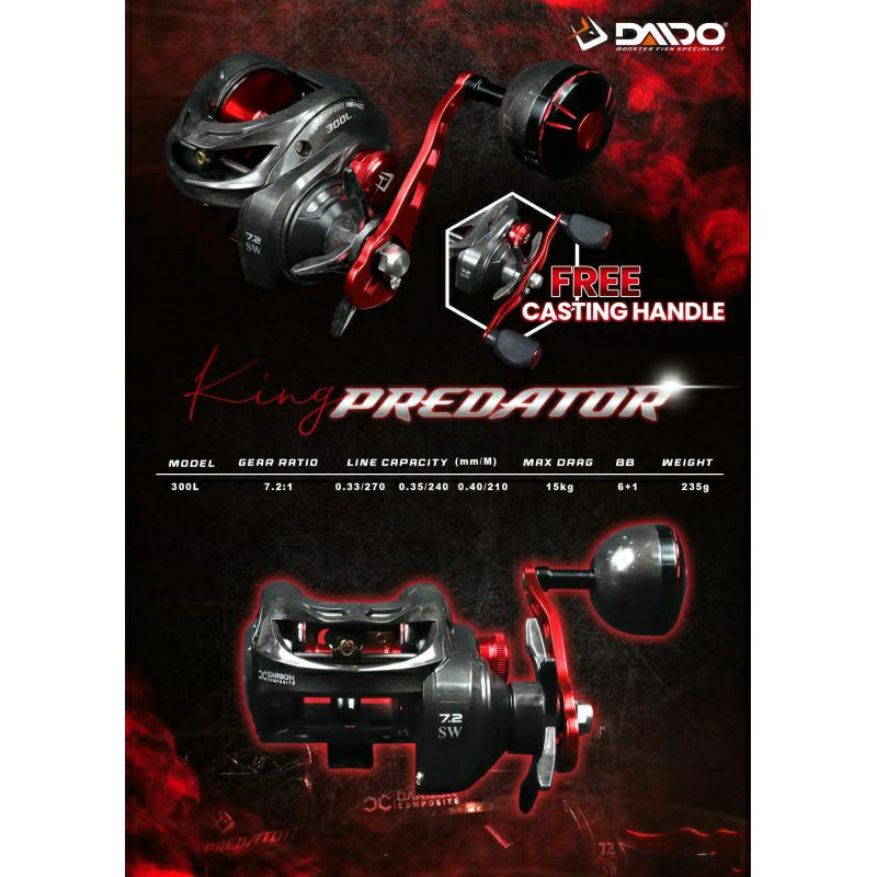 Jual Rell BC Daido Predator King Predator Ghost dan Pro Series 200L ...
