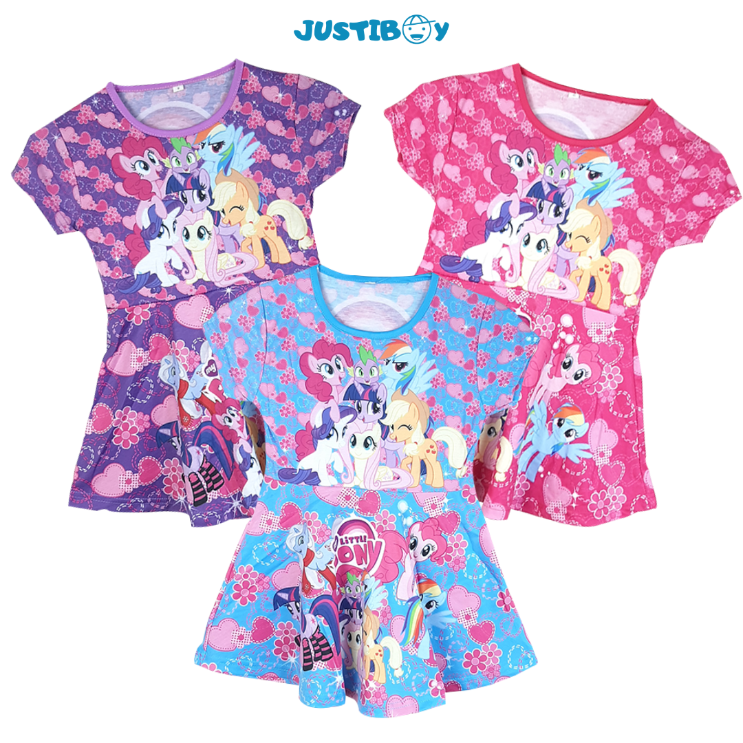 Little M Varsity Bear Midi Dress Anak Perempuan main image 1