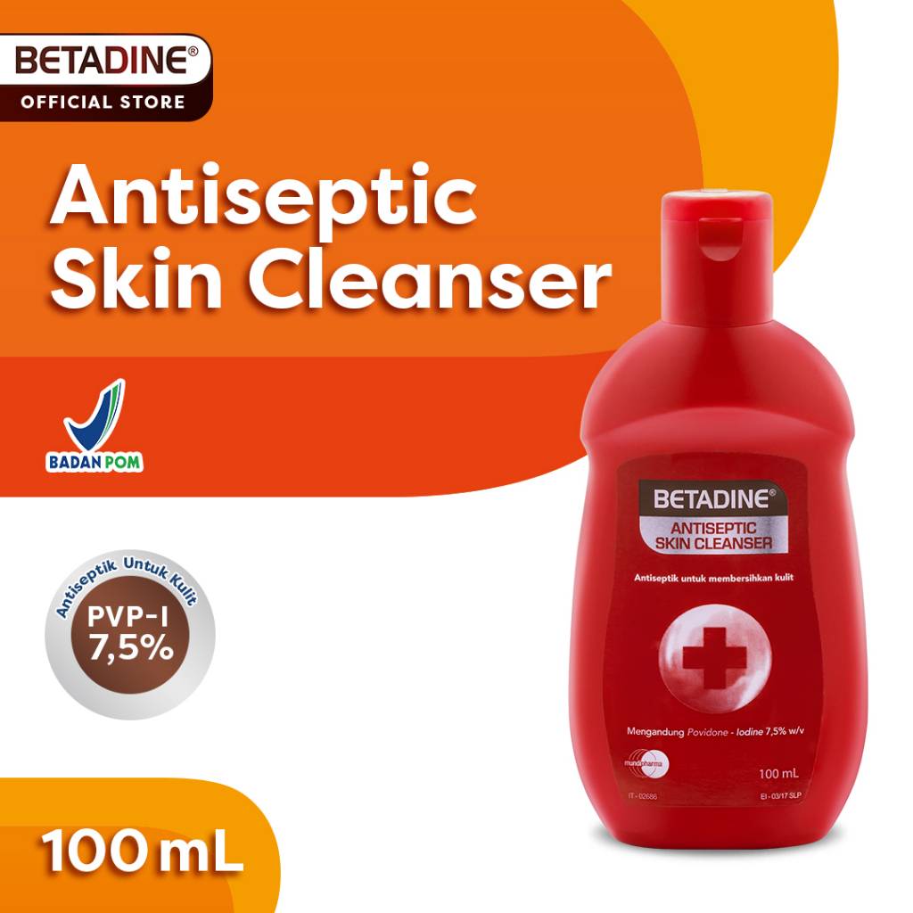 Jual BETADINE ANTISEPTIC SKIN CLEANSER Sabun Cair 100ml Shopee Indonesia