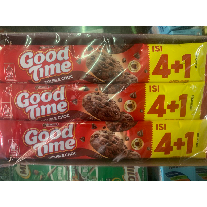 Jual Good Time Double Choco Pack Isi Makanan Ringan Snack Biskuit Goodtime Good Time Cokelat