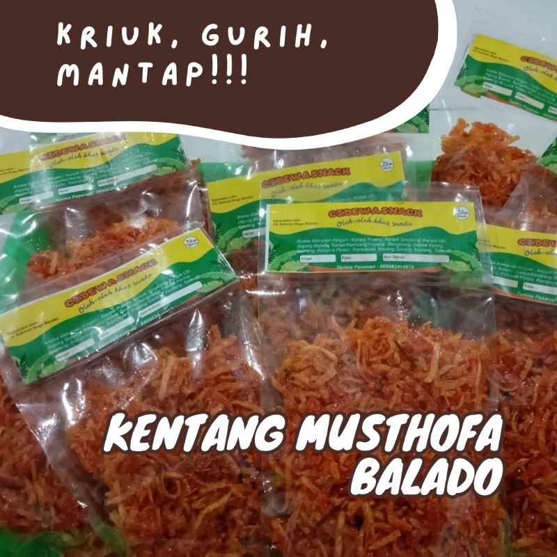 Jual Kentang Mustofa Balado 100 250g 500g Pre Order Shopee Indonesia