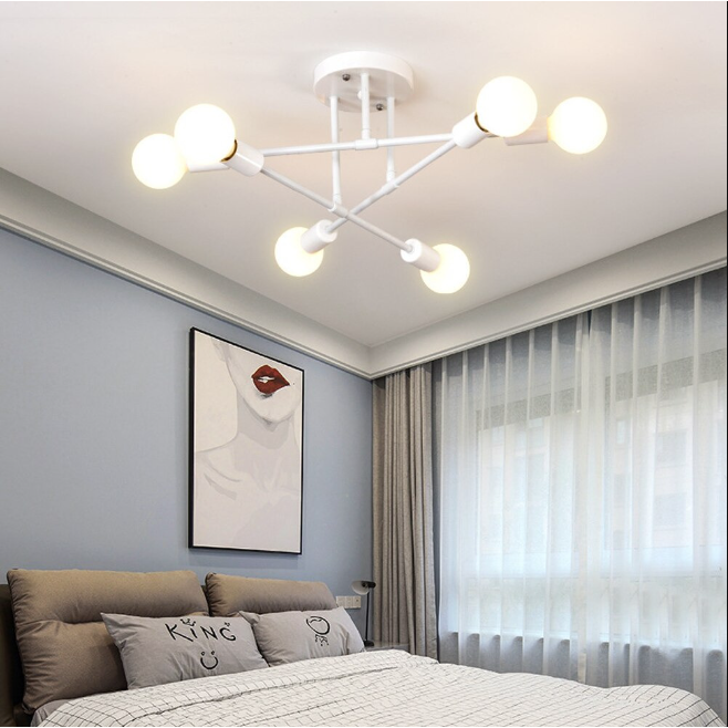 Jual Paket Lampu gantung hias ceiling atap Free 6 lampu warm white ...