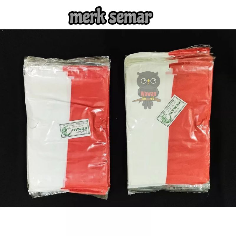 Jual Bendera Plastik Merah Putih Merk Semar Isi Lembar Shopee