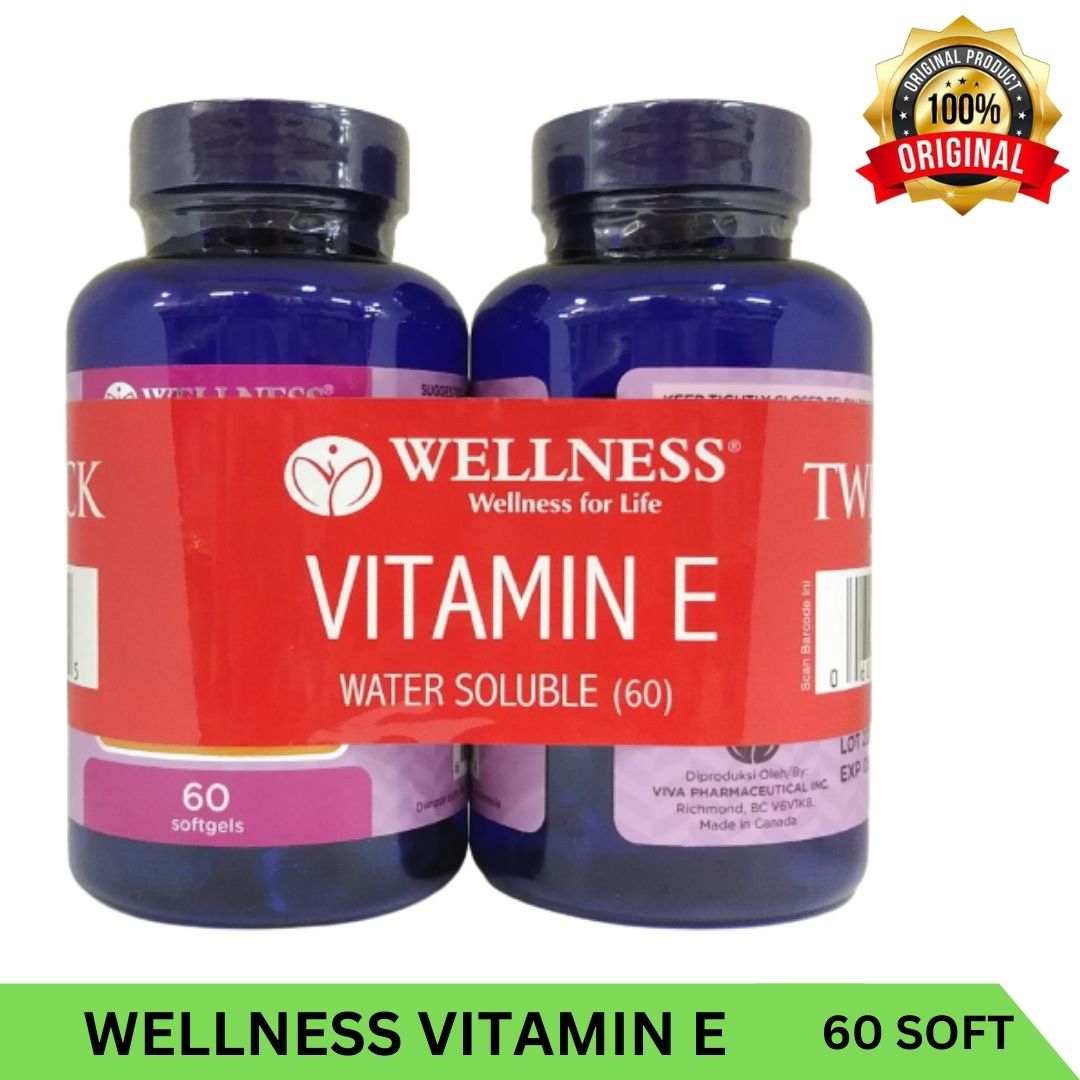 Jual Wellness Vitamin E 400 IU 60 Kapsul Banded isi 2 Botol Daya Tahan